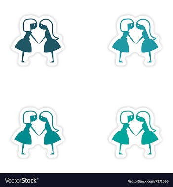 Assembly realistic sticker design on paper vector image