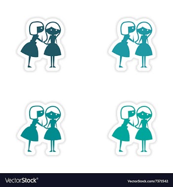 Assembly realistic sticker design on paper vector image