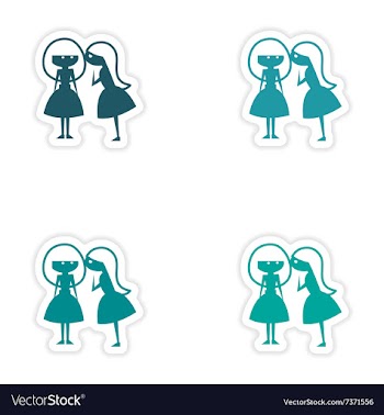 Assembly realistic sticker design on paper vector image
