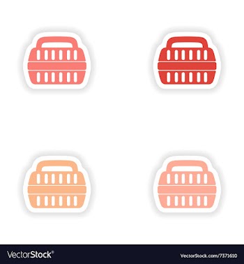 Assembly realistic sticker design on paper vector image