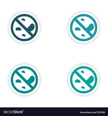 Assembly realistic sticker design on paper vector image