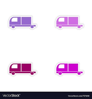 Assembly realistic sticker design on paper vector image