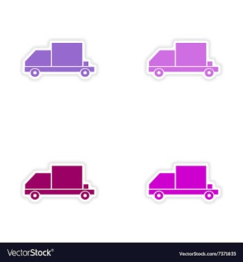 Assembly realistic sticker design on paper vector image