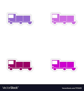 Assembly realistic sticker design on paper vector image