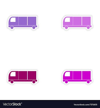 Assembly realistic sticker design on paper vector image