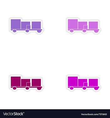 Assembly realistic sticker design on paper vector image