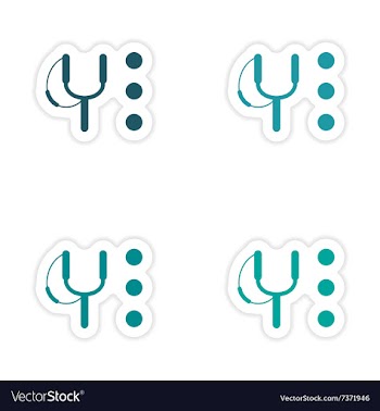 Assembly realistic sticker design on paper vector image