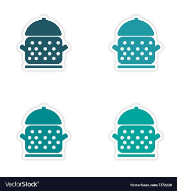 Assembly realistic sticker design on paper vector image