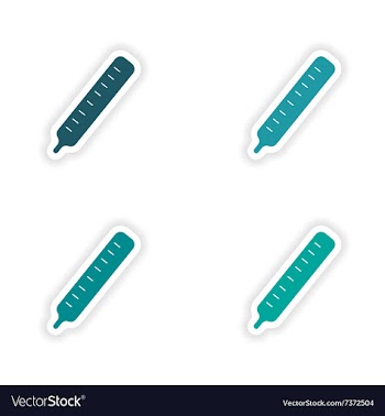 Assembly realistic sticker design on paper vector image