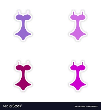 Assembly realistic sticker design on paper vector image