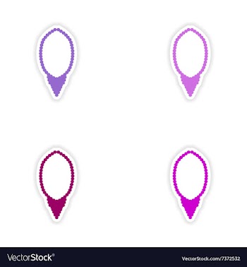 Assembly realistic sticker design on paper vector image