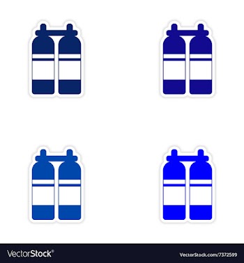 Assembly realistic sticker design on paper vector image