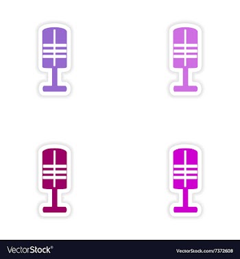 Assembly realistic sticker design on paper vector image