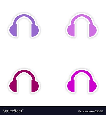 Assembly realistic sticker design on paper vector image