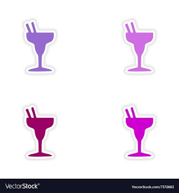 Assembly realistic sticker design on paper vector image