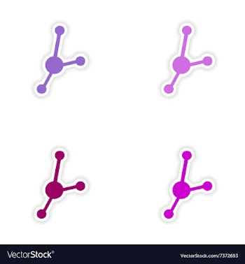 Assembly realistic sticker design on paper vector image