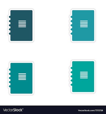 Assembly realistic sticker design on paper vector image