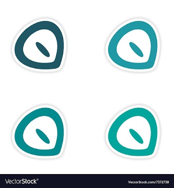 Assembly realistic sticker design on paper vector image