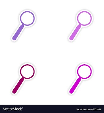 Assembly realistic sticker design on paper vector image