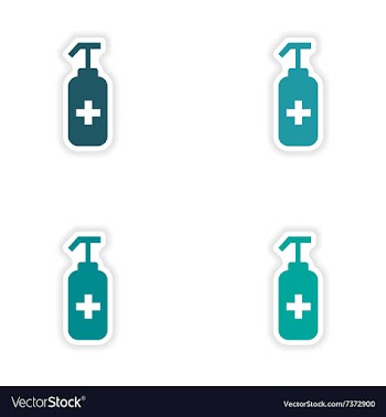 Assembly realistic sticker design on paper vector image