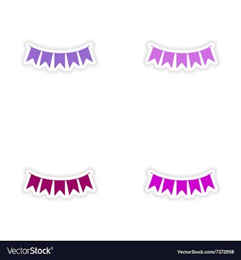 Assembly realistic sticker design on paper vector image