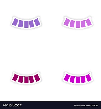 Assembly realistic sticker design on paper vector image