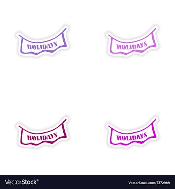 Assembly realistic sticker design on paper vector image