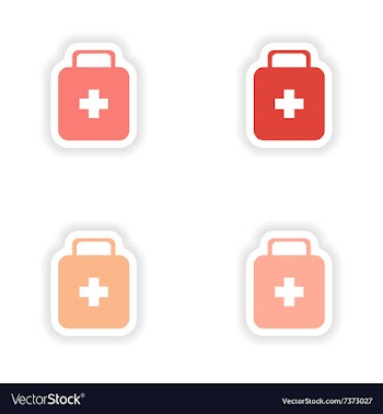 Assembly realistic sticker design on paper vector image