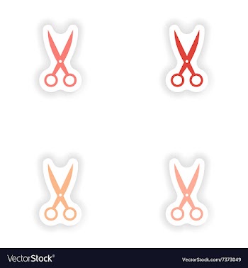 Assembly realistic sticker design on paper vector image
