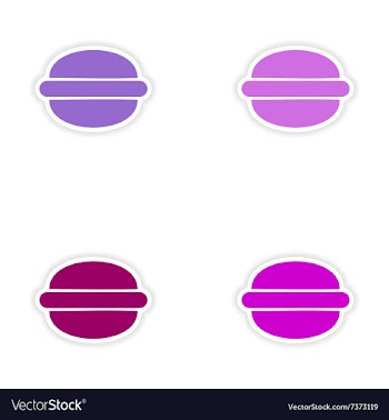 Assembly realistic sticker design on paper vector image