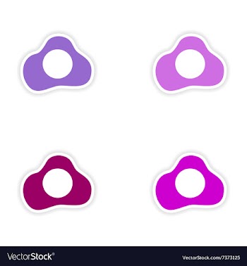 Assembly realistic sticker design on paper vector image
