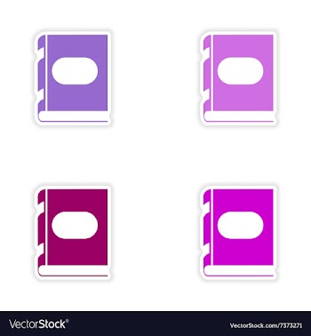 Assembly realistic sticker design on paper vector image