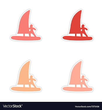Assembly realistic sticker design on paper vector image