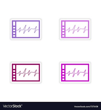 Assembly realistic sticker design on paper vector image