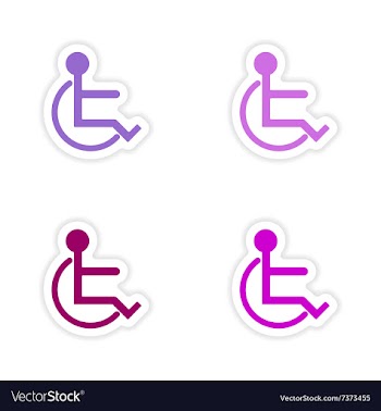 Assembly realistic sticker design on paper vector image