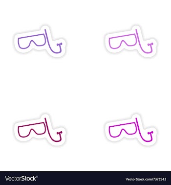 Assembly realistic sticker design on paper vector image