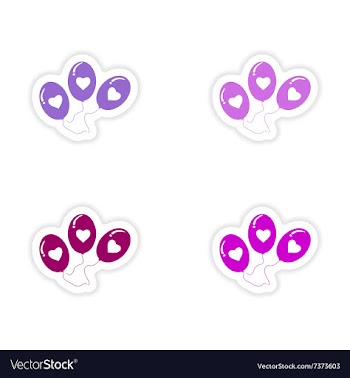 Assembly realistic sticker design on paper vector image