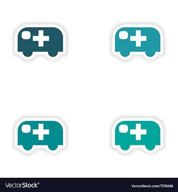 Assembly realistic sticker design on paper vector image