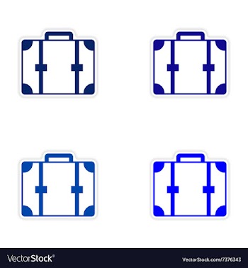 Assembly realistic sticker design on paper vector image