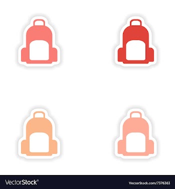 Assembly realistic sticker design on paper vector image