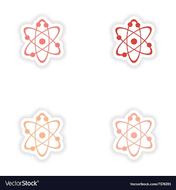 Assembly realistic sticker design on paper vector image