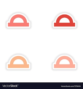 Assembly realistic sticker design on paper vector image