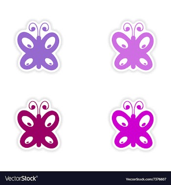 Assembly realistic sticker design on paper vector image