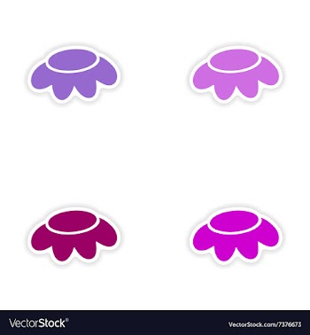 Assembly realistic sticker design on paper vector image
