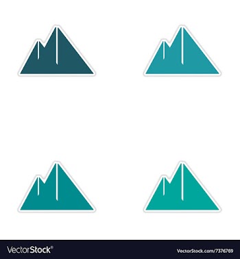 Assembly realistic sticker design on paper vector image