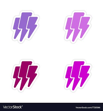 Assembly realistic sticker design on paper vector image