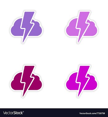 Assembly realistic sticker design on paper vector image