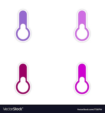 Assembly realistic sticker design on paper vector image