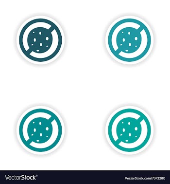 Assembly realistic sticker design on paper viruses vector image