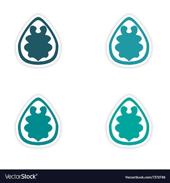 Assembly realistic sticker design on paper walnut vector image